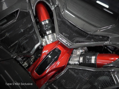NSX Type S Exclusive Paint Matched Manifold Cover Red Charge Tubes Available Now!