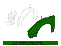 Honda Front Left Fender - NSX, 1991-01