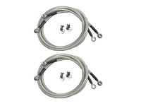 Stainless Steel Brake Lines with Clear Vinyl Coating - NSX, 1991-05