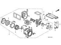 Honda Air Conditioning Blower, Motor, and Valves - NSX, 1991-05