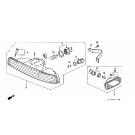 Honda Combination Lamp Assembly - NSX, 1991-01