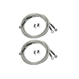 Stainless Steel Brake Lines with Clear Vinyl Coating