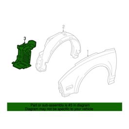 Honda Fender Liner Extension, Front Left - NSX, 1991-05
