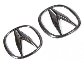 ScienceofSpeed Carbon Fiber Effect Hydrographic Emblem Set (Front & Rear) - NSX, 2017-22 (including Type S)