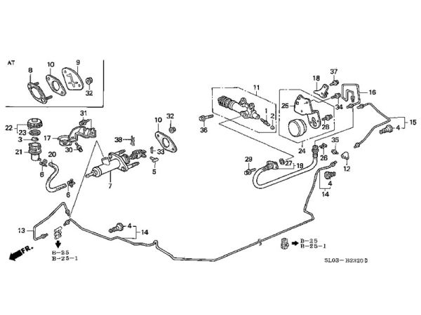 Honda Clutch Master Cylinder - NSX, 1991-05 (M/T)