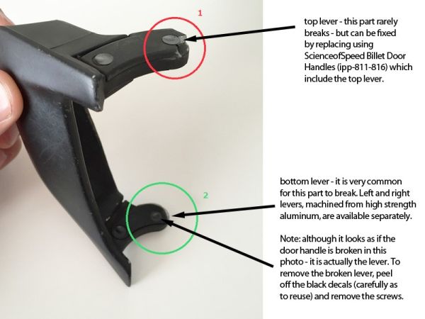 ScienceofSpeed Billet Aluminum Door Repair Lever